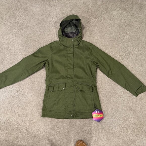 Under Armour ColdGear Wendy Shell – Women’s Size M – Army Green – New with Tags - Picture 2 of 10